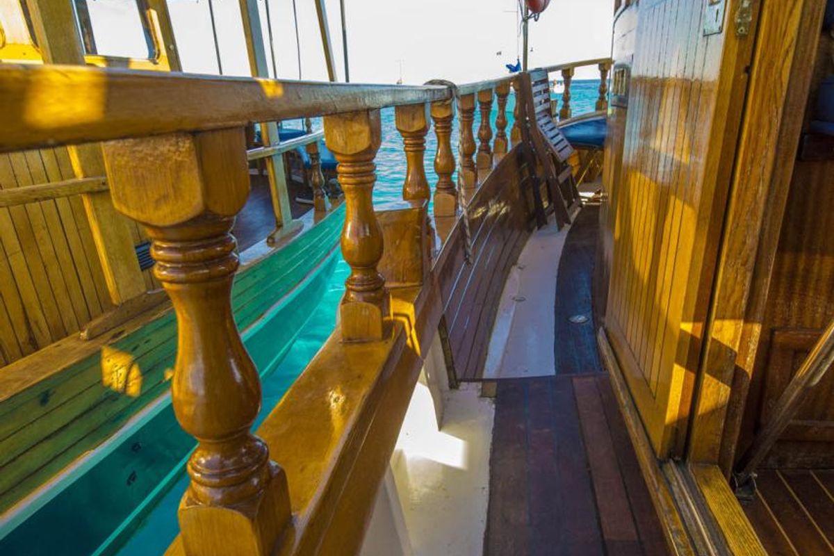Deck of Luka, a Custom Made Yacht LUKA yacht at Zadar, Croatia