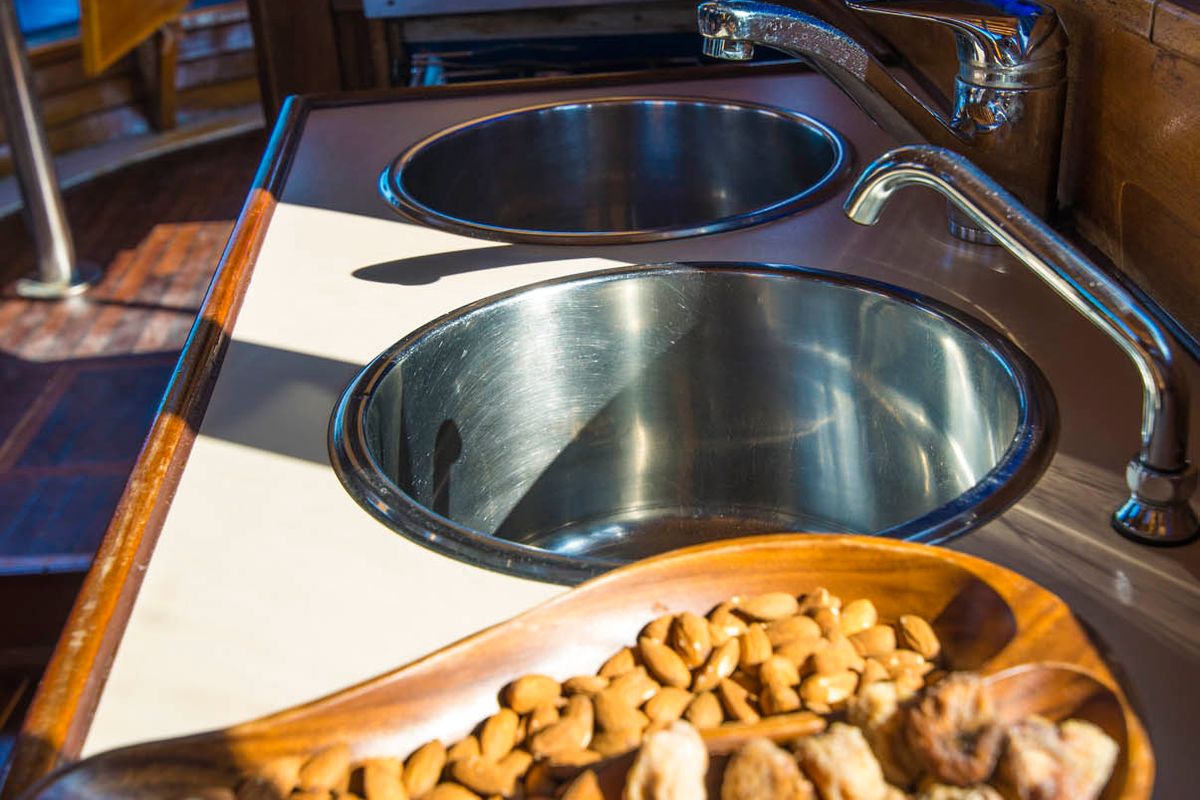 Galley of Luka, a Custom Made Yacht LUKA yacht at Zadar, Croatia