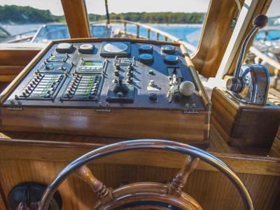 Cockpit of Luka, a Custom Made Yacht LUKA yacht at Zadar, Croatia