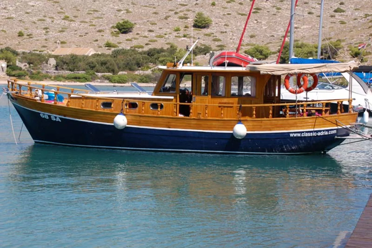 Cockpit of Luka, a Custom Made Yacht LUKA yacht at Zadar, Croatia
