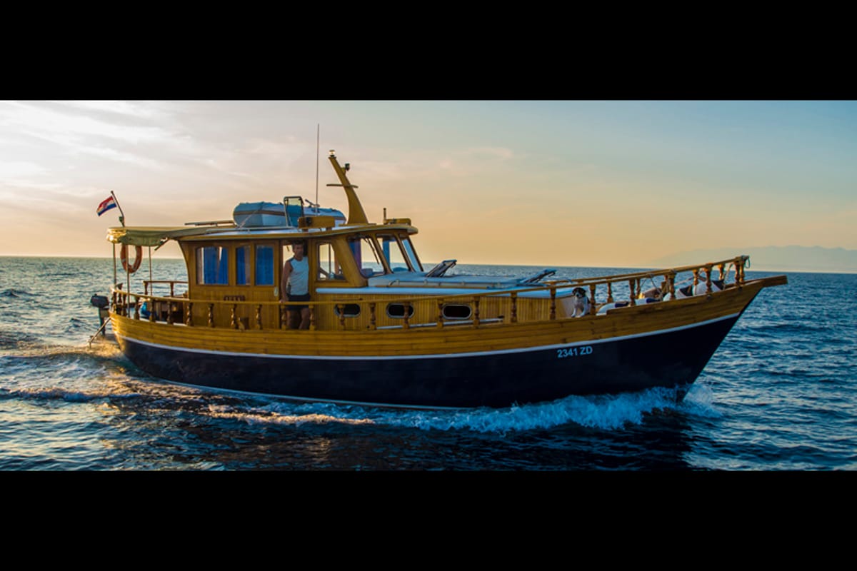 Deck of Luka, a Custom Made Yacht LUKA yacht at Zadar, Croatia
