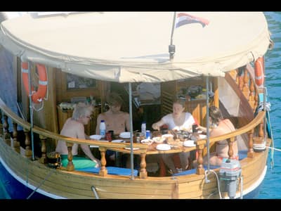 Deck of Luka, a Custom Made Yacht LUKA yacht at Zadar, Croatia