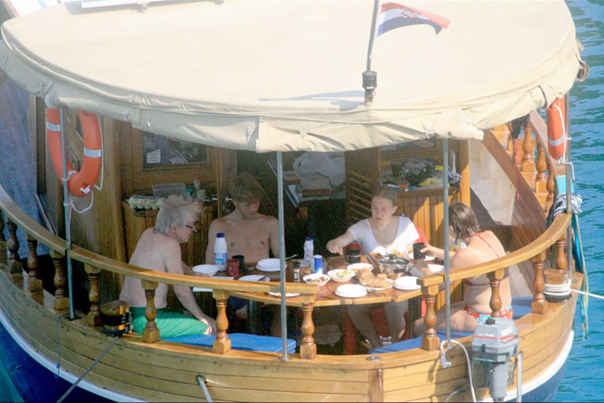 Deck of Luka, a Custom Made Yacht LUKA yacht at Zadar, Croatia