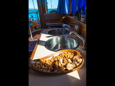 Galley of Luka, a Custom Made Yacht LUKA yacht at Zadar, Croatia