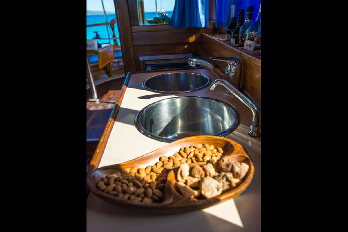 Galley of Luka, a Custom Made Yacht LUKA yacht at Zadar, Croatia