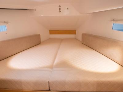 Cabin on La Galiote 2, a JPK 39 FC sailboat at La Rochelle, France