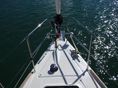 Salon of Joy, a Beneteau Oceanis 48 sailboat at Municipal Unit of Lefkada, Greece
