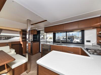 Galley of MAJESTIC, a Lagoon 46 catamaran at Općina Sukošan, Croatia