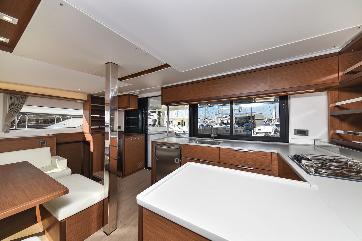 Galley of MAJESTIC, a Lagoon 46 catamaran at Općina Sukošan, Croatia