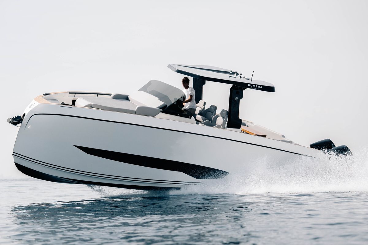 Exterior view of Origami, a Gulet Motorboat motorboat at Palma de Mallorca, Spain