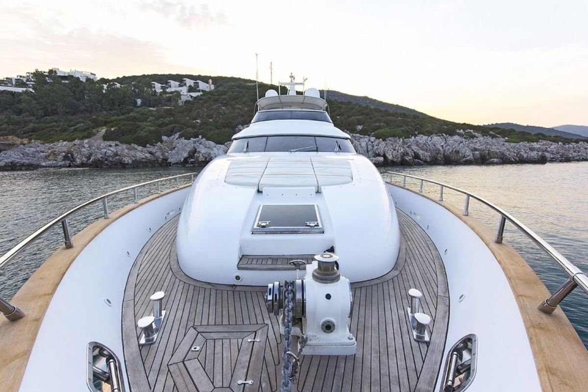 Deck of Caelum, a Maiora - Fipa Group Maiora 24 yacht at Bodrum, Turkey