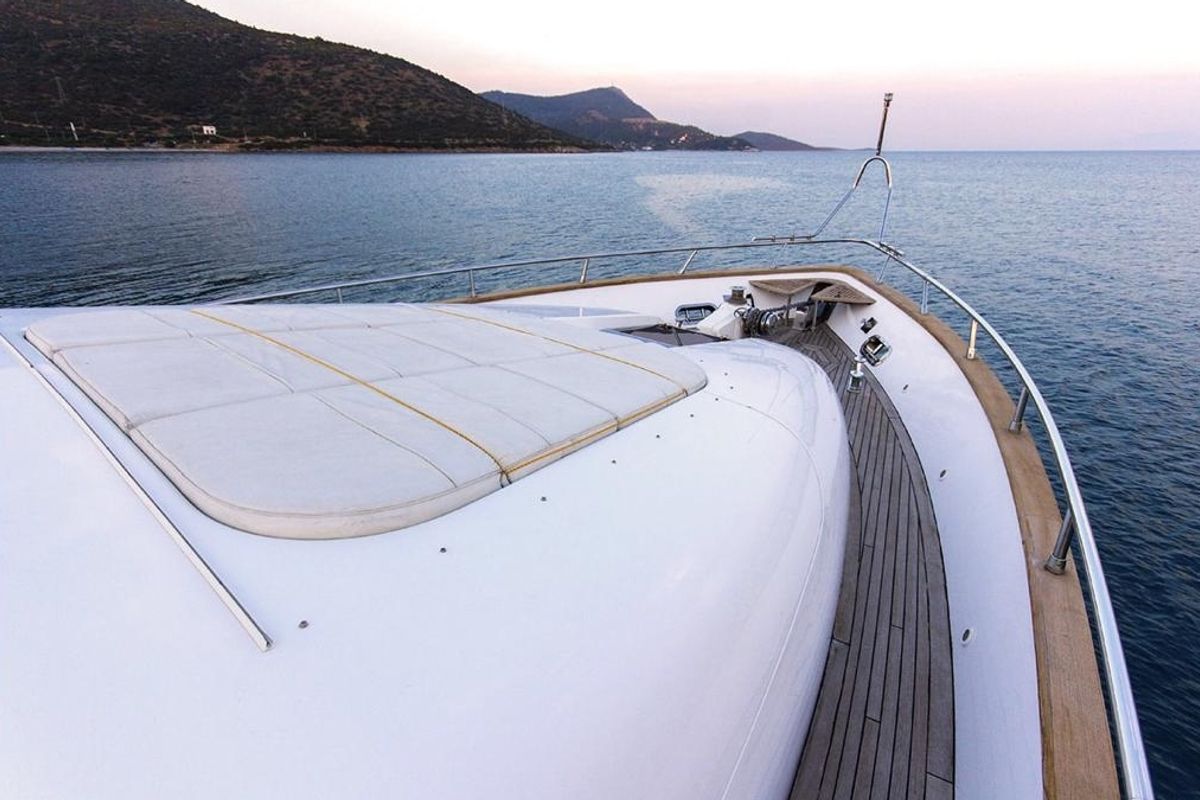 Deck of Caelum, a Maiora - Fipa Group Maiora 24 yacht at Bodrum, Turkey