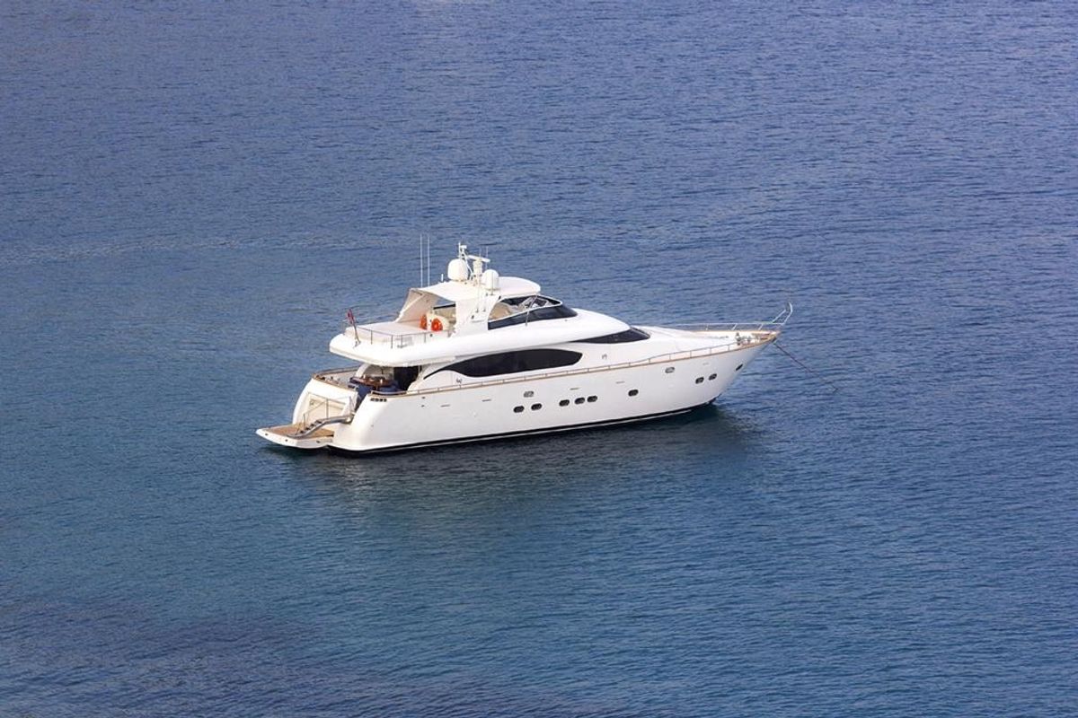 Exterior view of Caelum, a Maiora - Fipa Group Maiora 24 yacht at Bodrum, Turkey