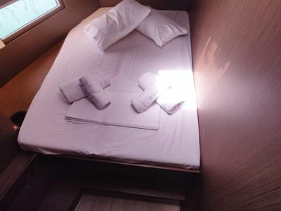 Cabin on Dalia, a Beneteau Oceanis 51.1 sailboat at Kontokali, Greece