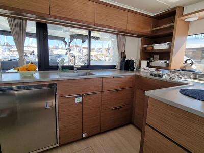 Galley of Magic Point, a Lagoon 46 catamaran at Split, Croatia
