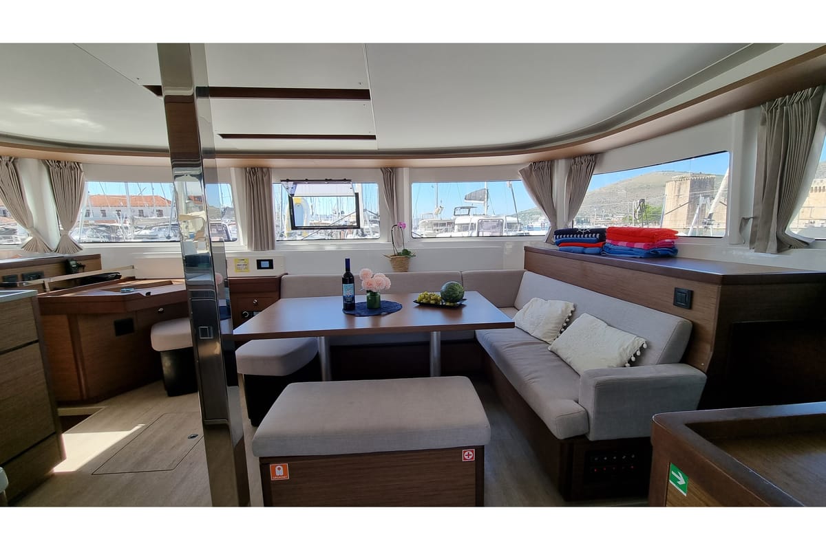 Magic Point, a Lagoon 46 catamaran at Split, Croatia