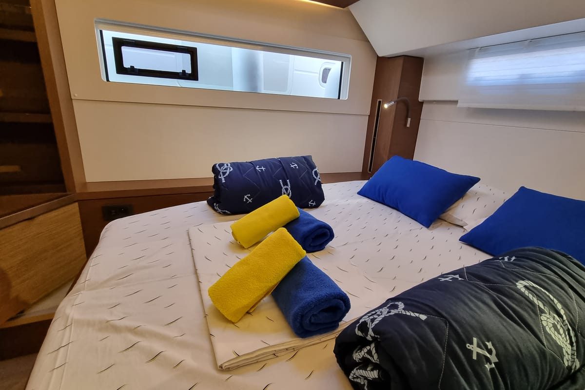 Magic Point, a Lagoon 46 catamaran at Split, Croatia