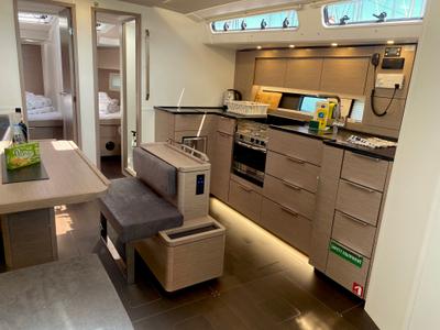Galley of Shadow of the wind, a Hanse Yachts Hanse 460 sailboat at Grad Kaštela, Croatia