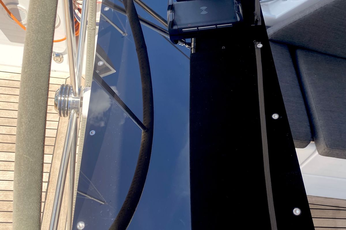 Shadow of the wind, a Hanse Yachts Hanse 460 sailboat at Grad Kaštela, Croatia