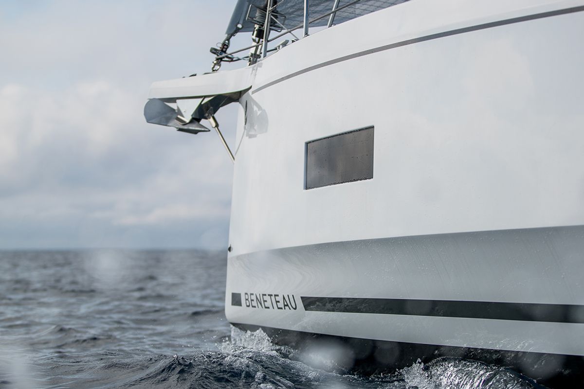 Exterior view of Dinamica, a Beneteau Oceanis 40.1 sailboat at San Vincenzo, Italy
