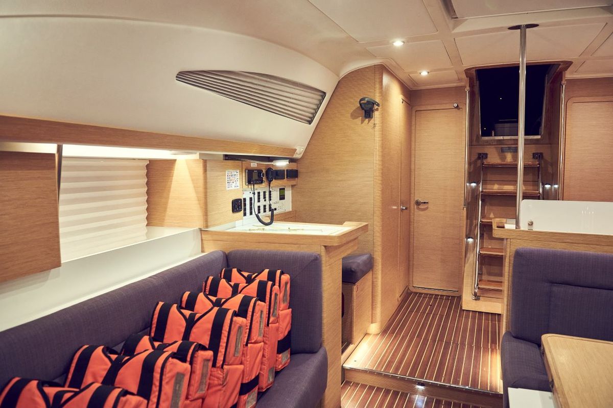 Salon of Six Friends, a Elan Impression 45 sailboat at Grad Pula, Croatia