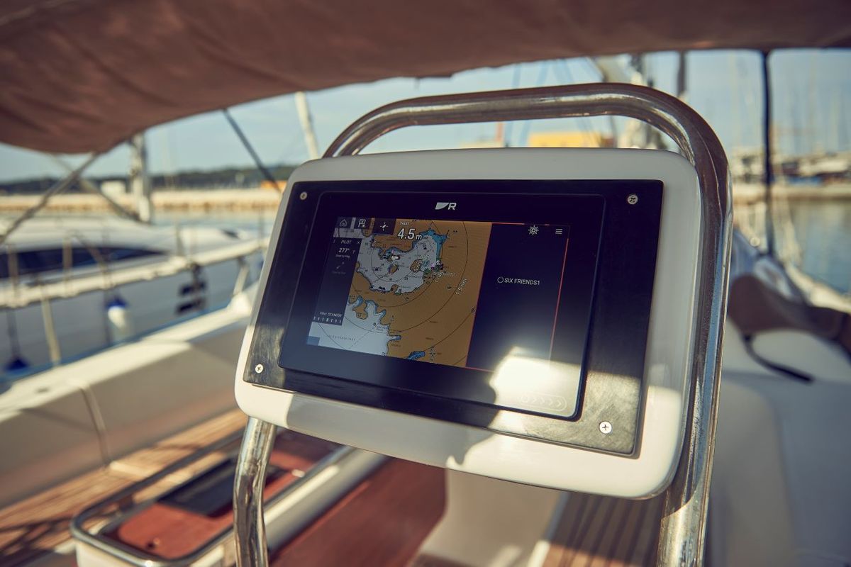 Six Friends, a Elan Impression 45 sailboat at Grad Pula, Croatia