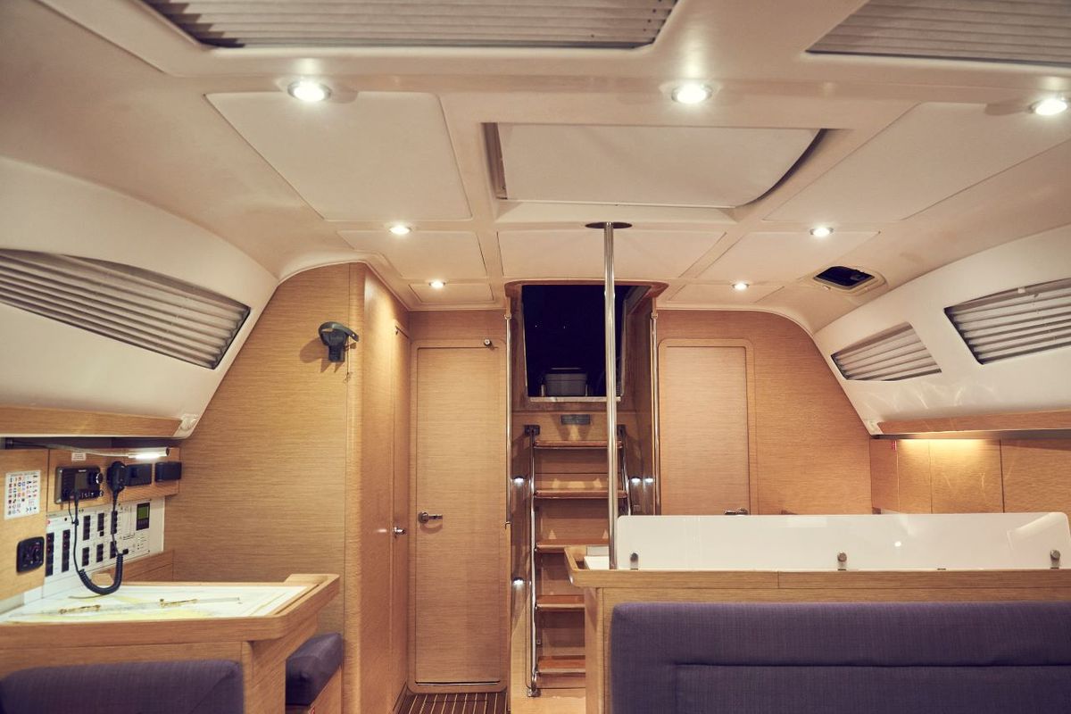 Salon of Six Friends, a Elan Impression 45 sailboat at Grad Pula, Croatia
