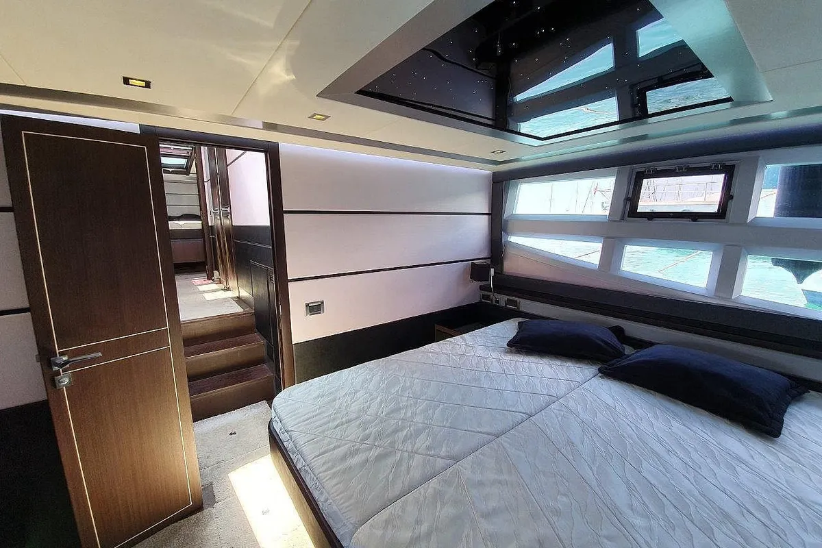Obsession two, a Galeon Galeon 700 yacht at Novi Vinodolski, Croatia