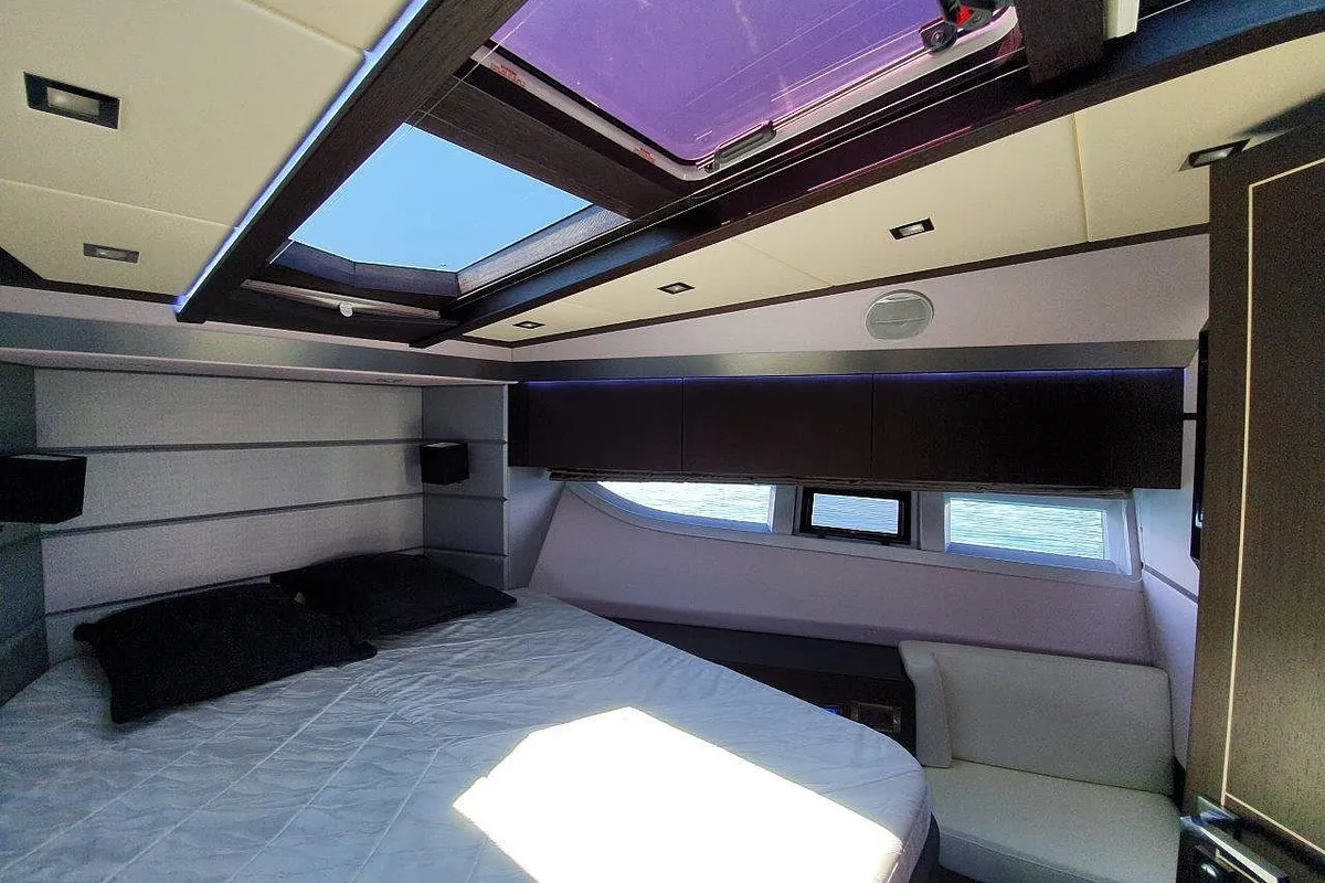 Obsession two, a Galeon Galeon 700 yacht at Novi Vinodolski, Croatia