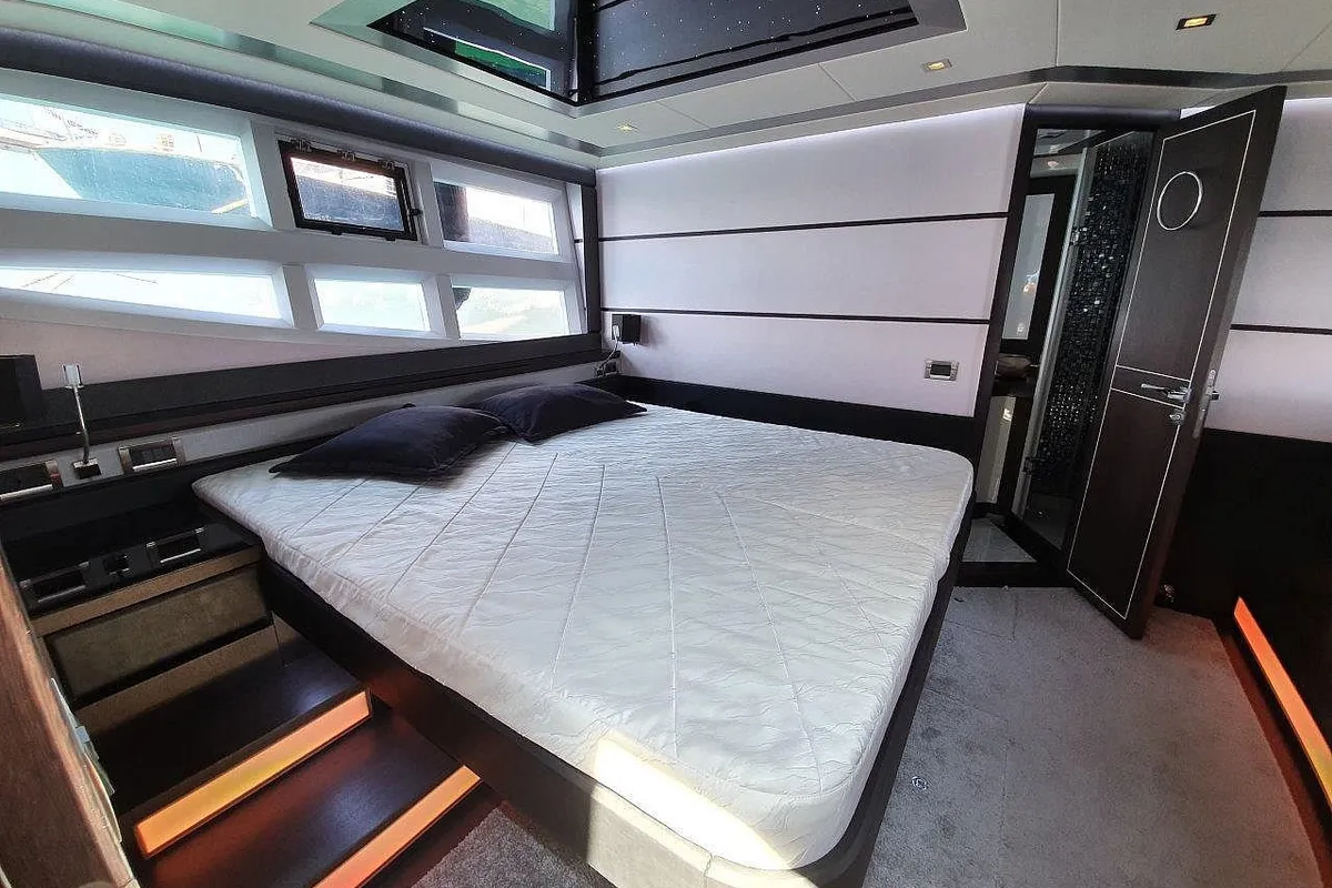 Obsession two, a Galeon Galeon 700 yacht at Novi Vinodolski, Croatia