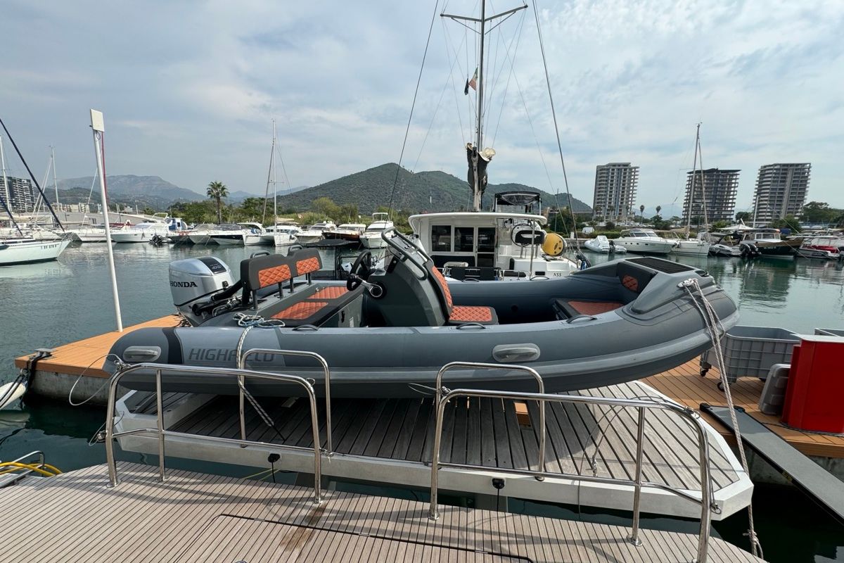 Jellyfish, a Lagoon 55 catamaran at Salerno, Italy