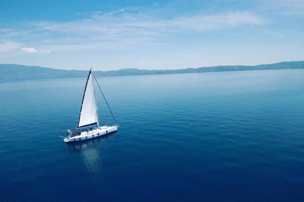 Exterior view of Anax, a Jeanneau Sun Odyssey 49i sailboat at Volos Municipality, Greece