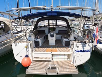 Swannabe, a Jeanneau Sun Odyssey 490 sailboat at Općina Sukošan, Croatia