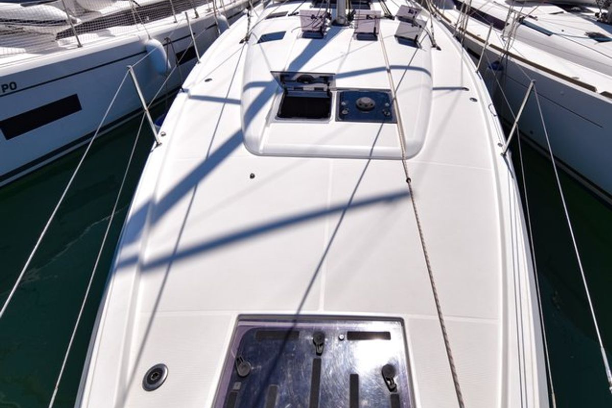 Swannabe, a Jeanneau Sun Odyssey 490 sailboat at Općina Sukošan, Croatia