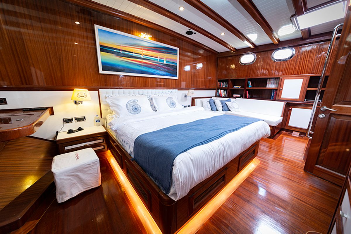 Cabin on Queen of Datca, a Gulet Gulet gulet at Kos, Greece