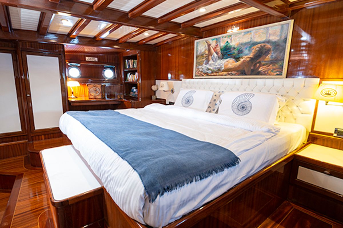 Cabin on Queen of Datca, a Gulet Gulet gulet at Kos, Greece