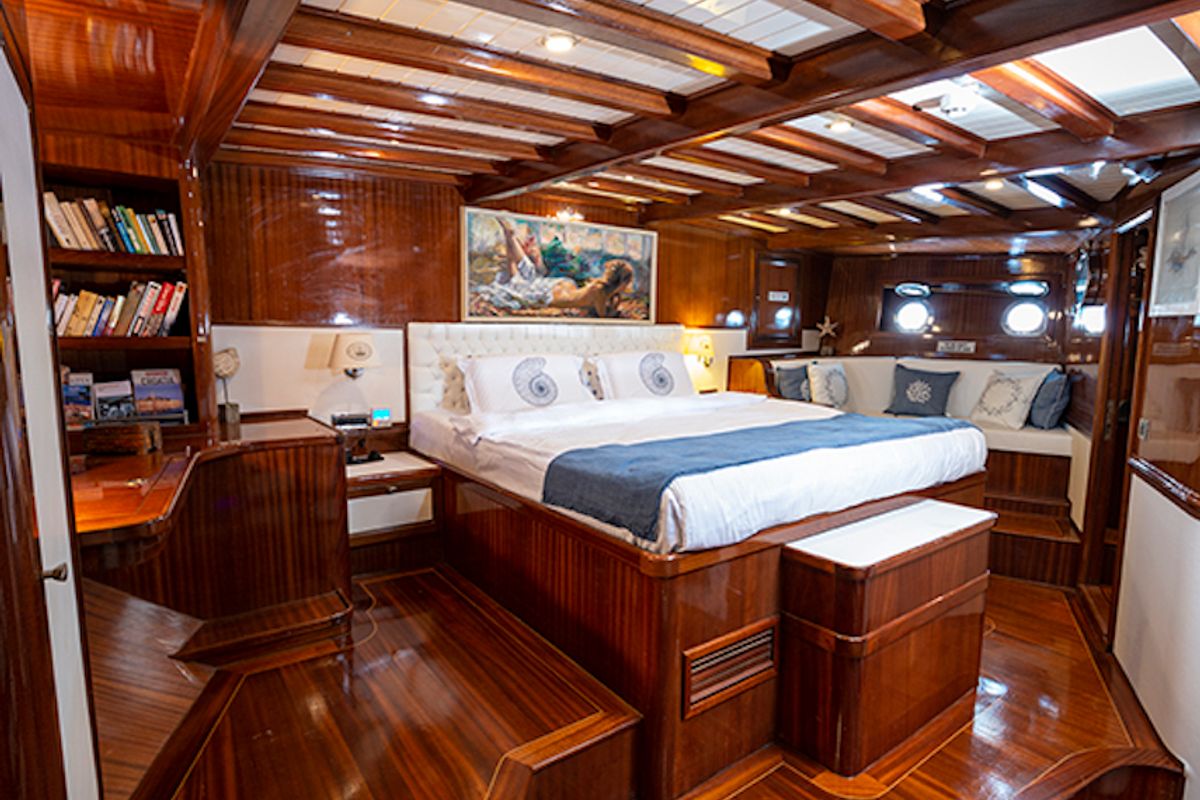 Cabin on Queen of Datca, a Gulet Gulet gulet at Kos, Greece