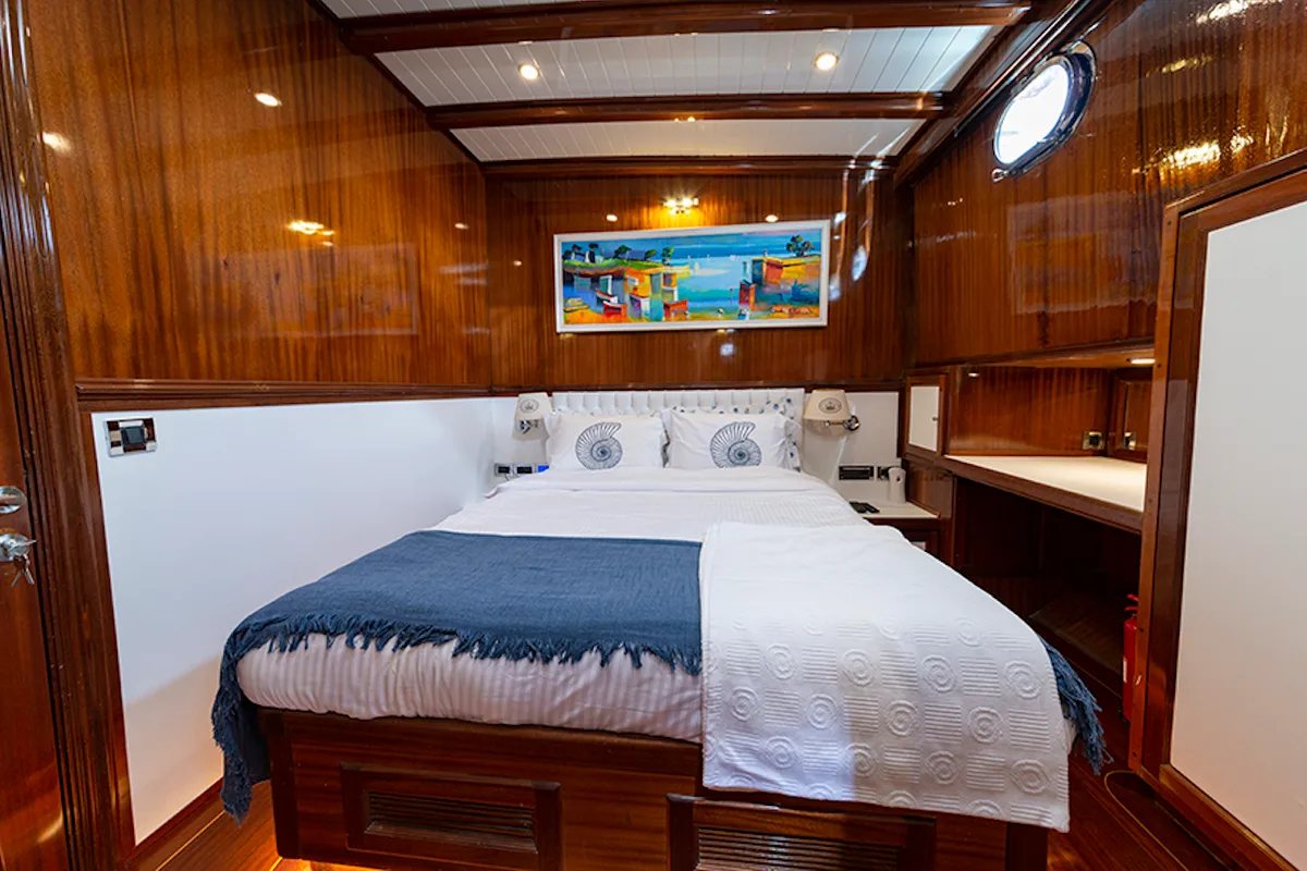 Cabin on Queen of Datca, a Gulet Gulet gulet at Kos, Greece