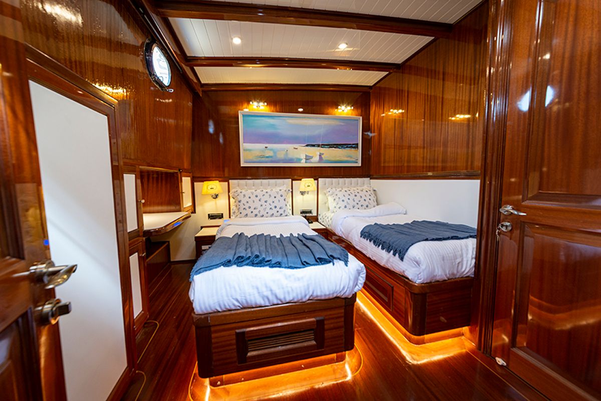 Cabin on Queen of Datca, a Gulet Gulet gulet at Kos, Greece