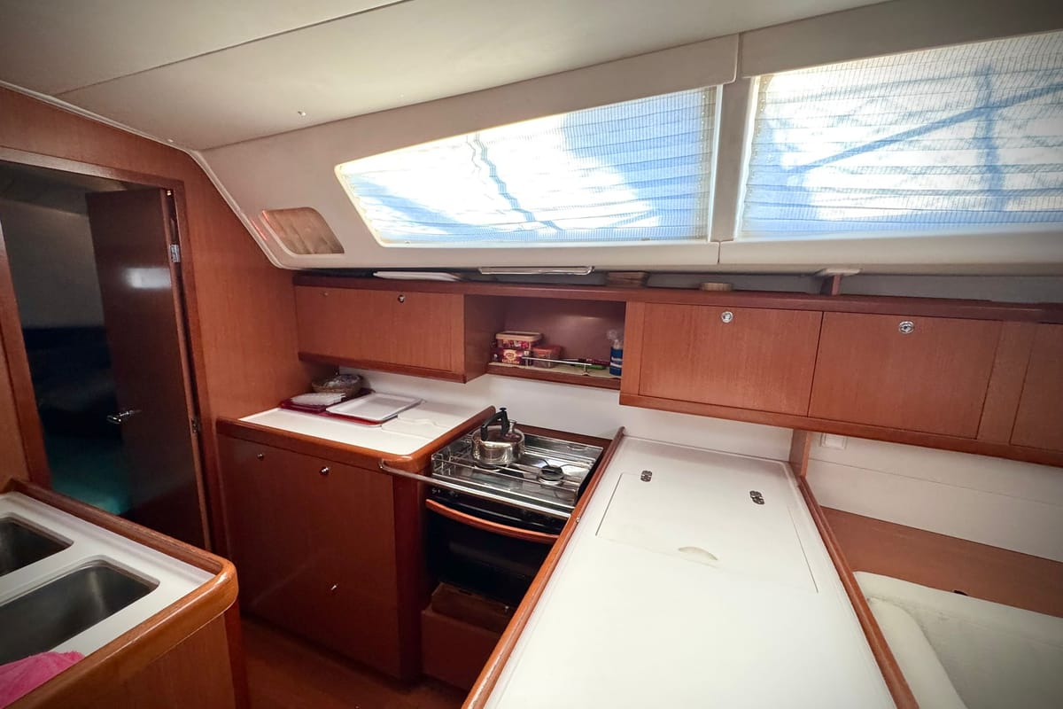 Viento, a Beneteau Oceanis 46 sailboat at Fethiye, Turkey