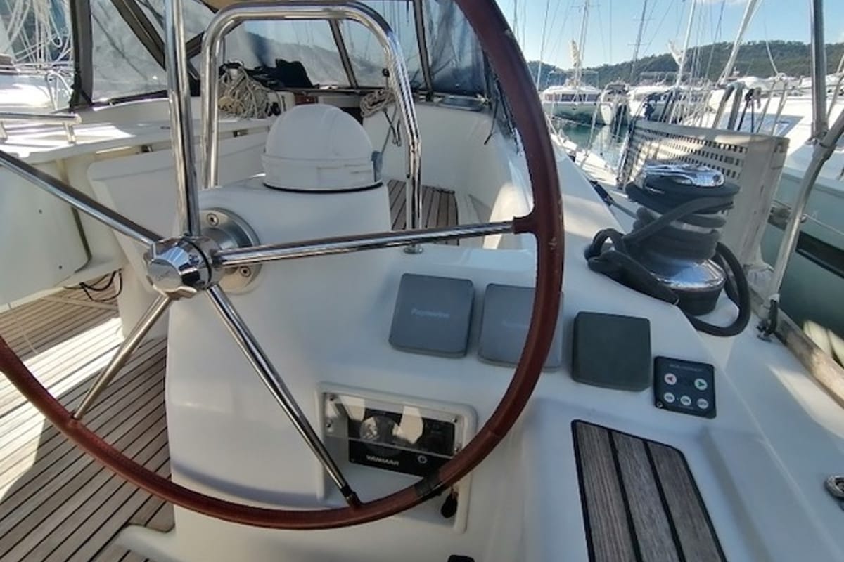 Viento, a Beneteau Oceanis 46 sailboat at Fethiye, Turkey