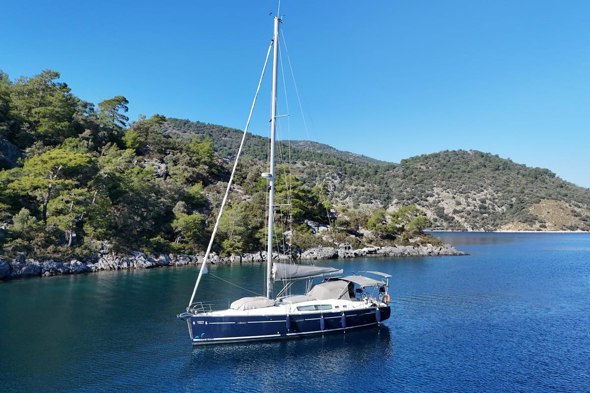 Viento, a Beneteau Oceanis 46 sailboat at Fethiye, Turkey