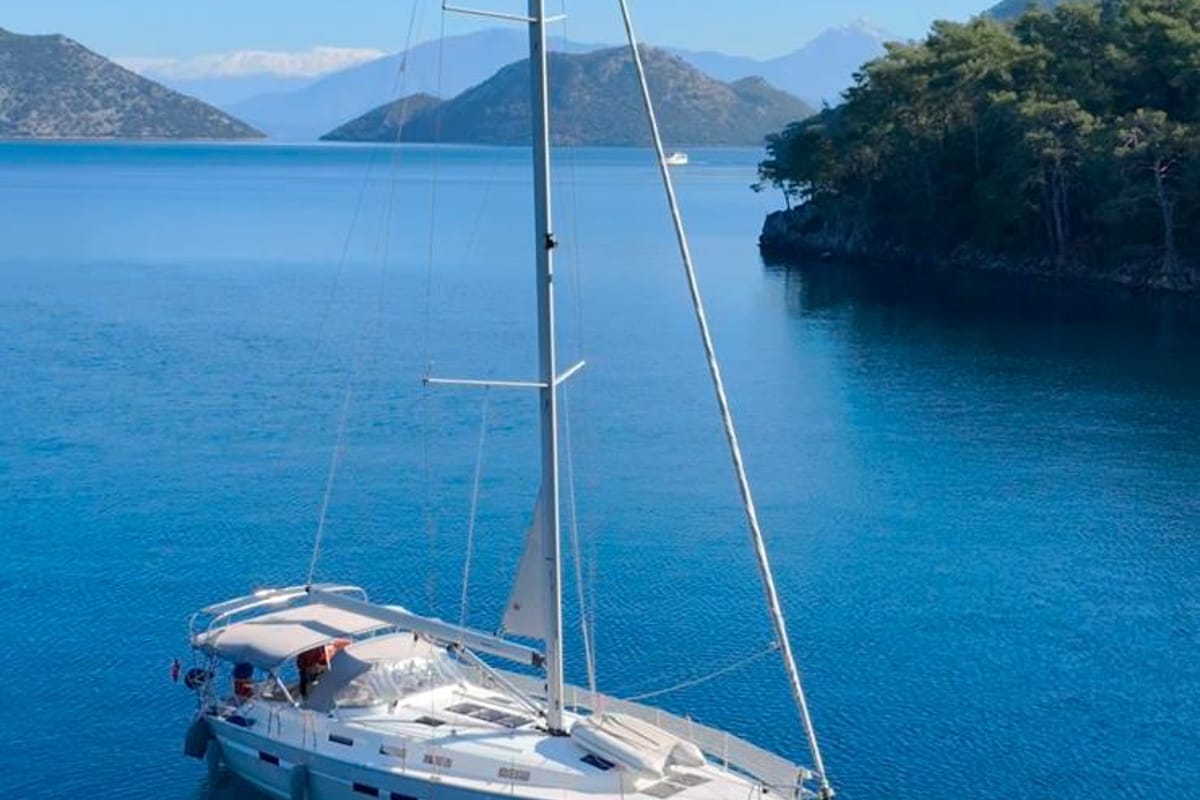 Viento, a Beneteau Oceanis 46 sailboat at Fethiye, Turkey
