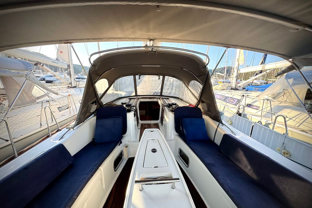 Viento, a Beneteau Oceanis 46 sailboat at Fethiye, Turkey
