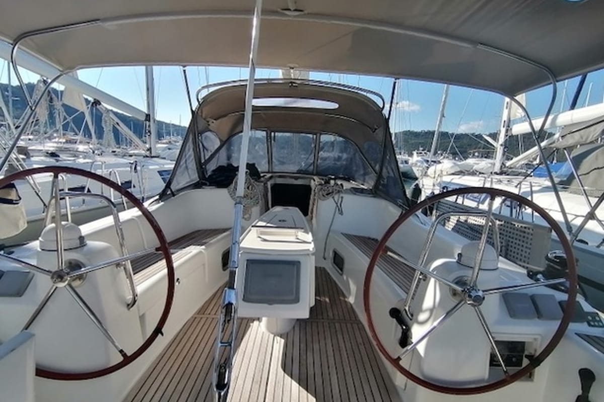 Viento, a Beneteau Oceanis 46 sailboat at Fethiye, Turkey