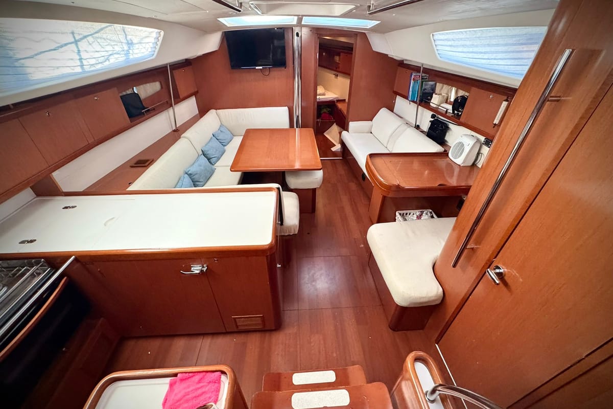 Viento, a Beneteau Oceanis 46 sailboat at Fethiye, Turkey