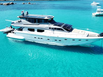 Prime, a Posillipo Technema 98 yacht at Cannigione, Italy