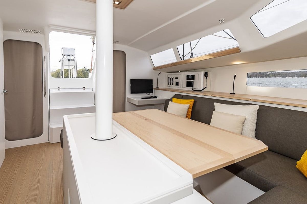 Salon of TOSTAKY, a Pogo Structures Pogo 44 sailboat at La Rochelle, France