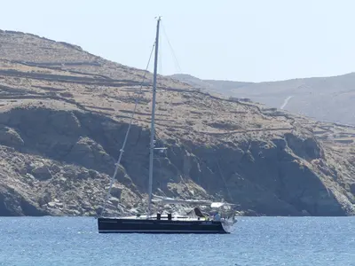 Head on Carolina, a Elan 450 sailboat at Rodi Garganico, Italy