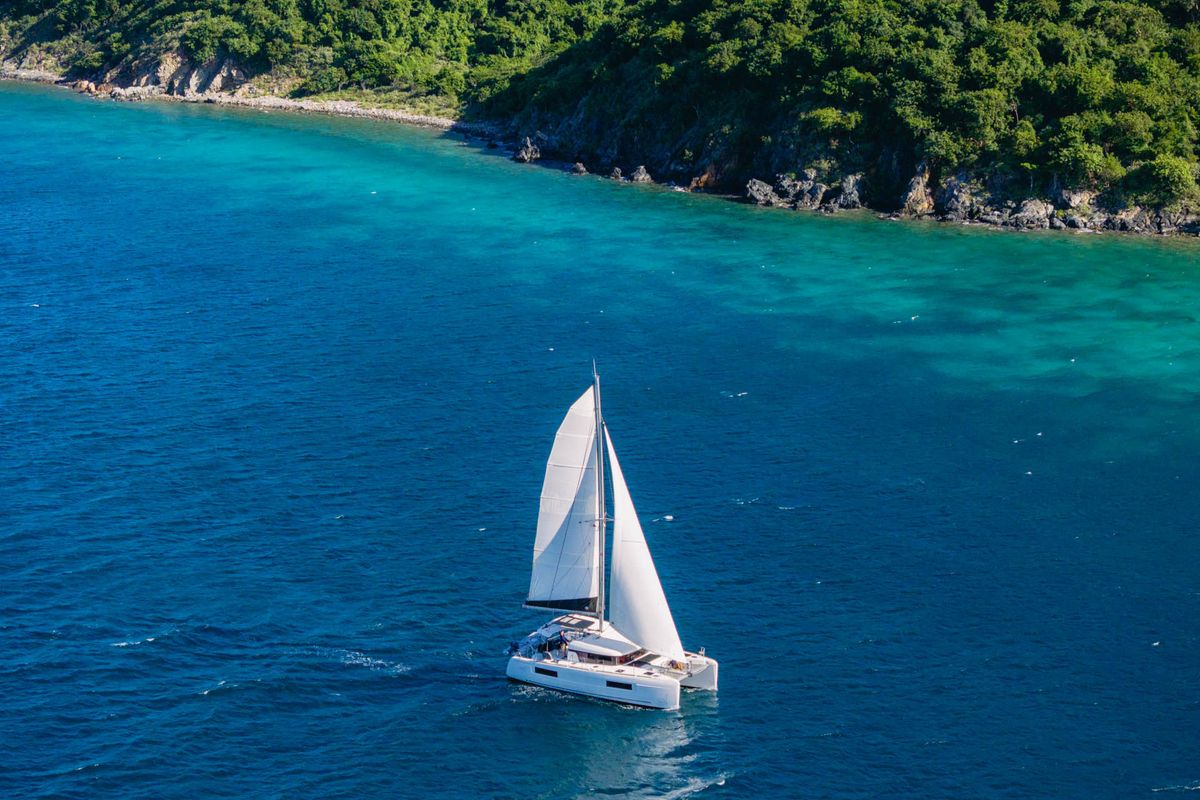 Oasis, a Lagoon 40 OW catamaran at Road Town, British Virgin Islands